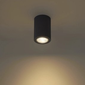 Set van 4 moderne plafondspots zwart - Sprawl