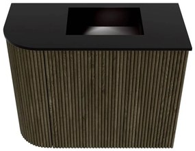 Mondiaz Joya 50cm toiletmeubel ronding links shadow met wastafel faye rechts 1 kraangat urban