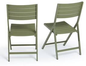 Set van 2 stoelen in aluminium, Zapy