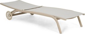 Domani Furniture Bellorio Ligbed Verstelbaar Aluminium Zand/Beige