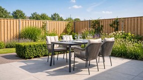 Tuinset 4 personen 160 cm Rope Grijs De Laan Projects