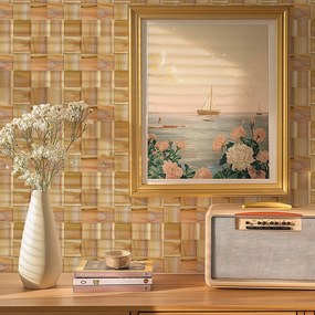 3D Houten Wandpaneel | Timeless Teak | 30×30 cm | Wanddecoratie