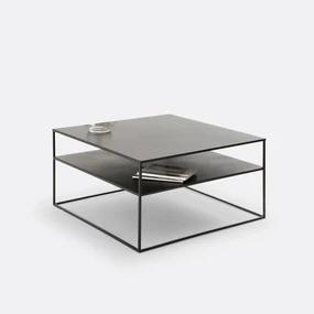 Vierkante salontafel in staal, Hiba