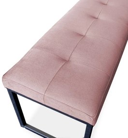 Eetkamerbank - Atlanta - stof Element lichtroze 18 - 140 cm