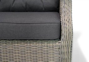 Hoek loungeset 6 personen Wicker Taupe  Garden Collections Chicago