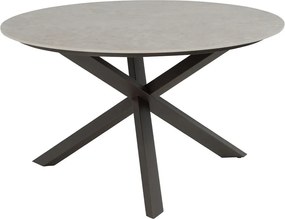 4 Seasons Prado tuintafel Ø130x75 cm- ceramic sabbia - terre