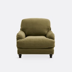 Fauteuil fluweel, Noon