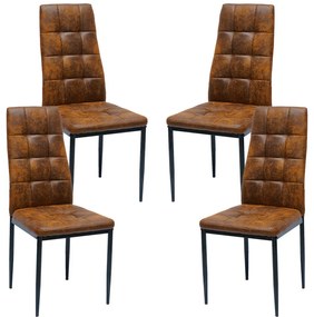 Pak 4 Lan kunstleren stoelen