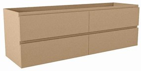 Mondiaz HAY wastafelonderkast - 150x45x50cm - 4 lades - uitsparing links en rechts - softclose - Oro M45160Oro