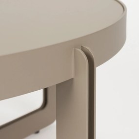 Zuiver Centre Round Beige Ronde Design Salontafel Beige - 68 X 68cm.