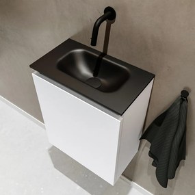 Mondiaz Ture 40cm toiletmeubel talc met wastafel urban midden geen kraangat