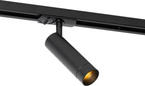 Moderne spot zwart voor railsysteem 1-fase 35mm - Iconic Jeana Luxe