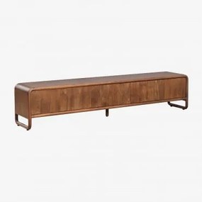 Mango Houten Tv-meubel Maupaul Donker Handvat Hout & 220 X 40 Cm - Sklum