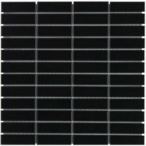 The Mosaic Factory Paris mozaïek tegels 30x30 rechthoek zwart mat