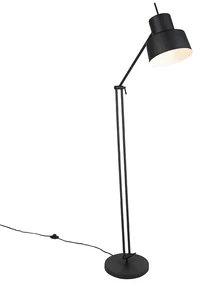 Retro vloerlamp zwart draai- en kantelbaar - Chappie Retro E27 Binnenverlichting Lamp