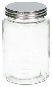 Voorraadpot, glas en metaal, 520 ml