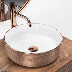 Opzetwastafel Rea Sami Brush Rose Gold