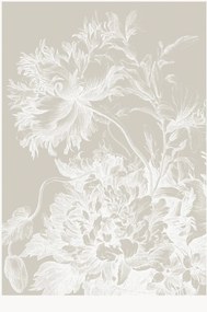 Behang Engraved Flowers