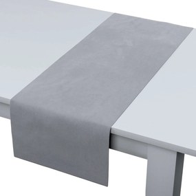 Dekoria Rechthoekige tafelloper collectie Velvet grijs 40 x 130 cm