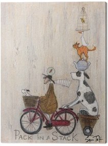 Schilderij op canvas Sam Toft - Pack in a Stack