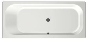 Xenz Aruba Ligbad - 170x75x48 - afvoer Midden - acryl - wit mat 6801-03