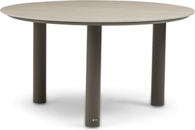 Dining Tuintafel rond 140 cm Taupe Trino