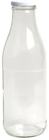 Melkfles, glas, 1 l