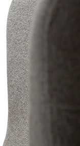 Dan-Form Glam Fauteuil Grijsbruin Boucle Met Hoge Rugleuning