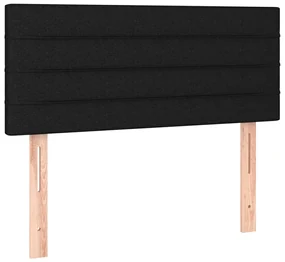 vidaXL Hoofdbord 100x5x78/88 cm stof zwart