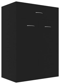 vidaXL Schoenenkast 60x35x84 cm bewerkt hout zwart