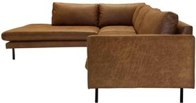 Loungebank Violet chaise longue links | leer Colorado cognac 03 | 2,26 x 2,62 mtr breed