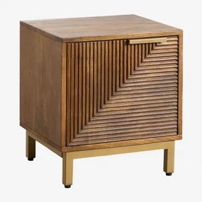 Pack Van 2 Rechthoekige Nachtkastjes 40x35 Cm Van Mangohout Baty Mangohout - Sklum