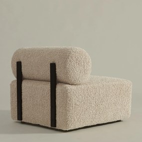 Fauteuil Met Ronde Rugleuning Ivoor