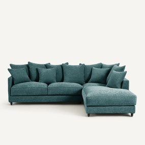 Hoekslaapbank van gerecycled polyester, Lazare