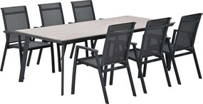 Garden Impressions Santana tuinset 7-delig - Penedo tuintafel 230x100 cm