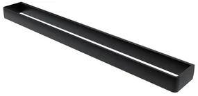 Haceka Aline Handdoekhouder - 61cm - dubbel - mat zwart 1208655