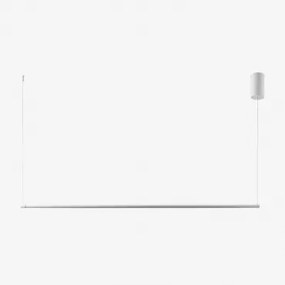 Led Lineaire Hanglamp 120 Cm Van Metaal Bergene Wit - Sklum