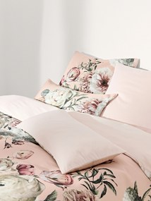 Katoensatijnen dekbedovertrek Blossom
