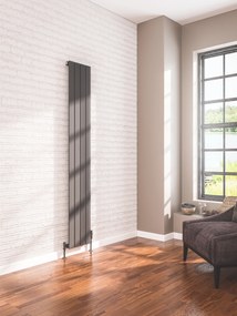 Eastbrook Addington type 10 radiator 180 x 29,2cm 744 watt antraciet