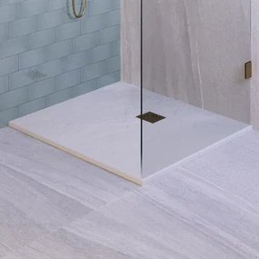 Brauer Crag douchebak 100x100x3cm mat wit
