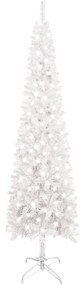 vidaXL Kerstboom met LED's smal 240 cm wit