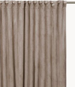 Fluwelen dim-out multibandgordijnen Estelle, 2-delig, B 135 cm