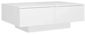 vidaXL Salontafel 90x60x31 cm bewerkt hout wit