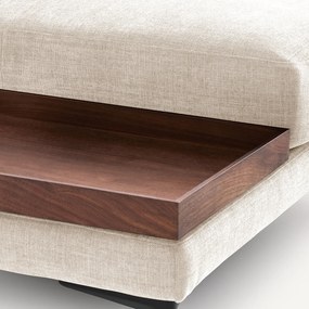 Voetensteun met dienblad, polyester katoen, MODERNISTE, ontwerp Emmanuel Gallina