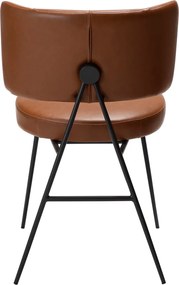 Dan-Form Roost Design Eetkamerstoel Bruin Vintage Kunstleer