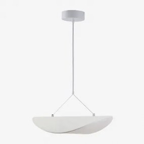Zelvon Stoffen Led Plafondlamp Wit & ↔︎ 40 Cm - Sklum