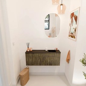 Mondiaz Joya 100cm toiletmeubel dusk met wastafel faye rechts 1 kraangat urban