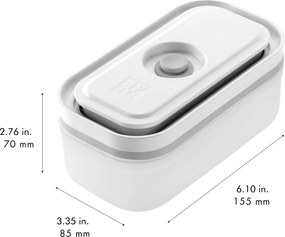ZWILLING Fresh &amp; Save Vacuümdoos S, Kunststof, semitransparant-Grijs - Fresh &amp; Save - ZWILLING
