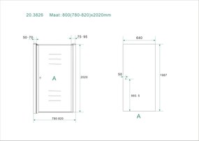 Mueller Dry douchedeur Anti-kalk 80x202cm