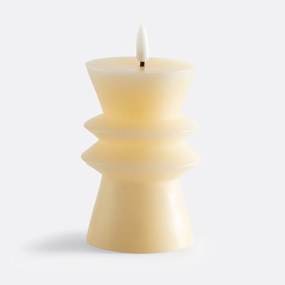 LED kaars in wax H14,6 cm, Caspar